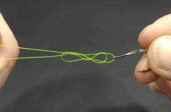 как завязать петлю на леске